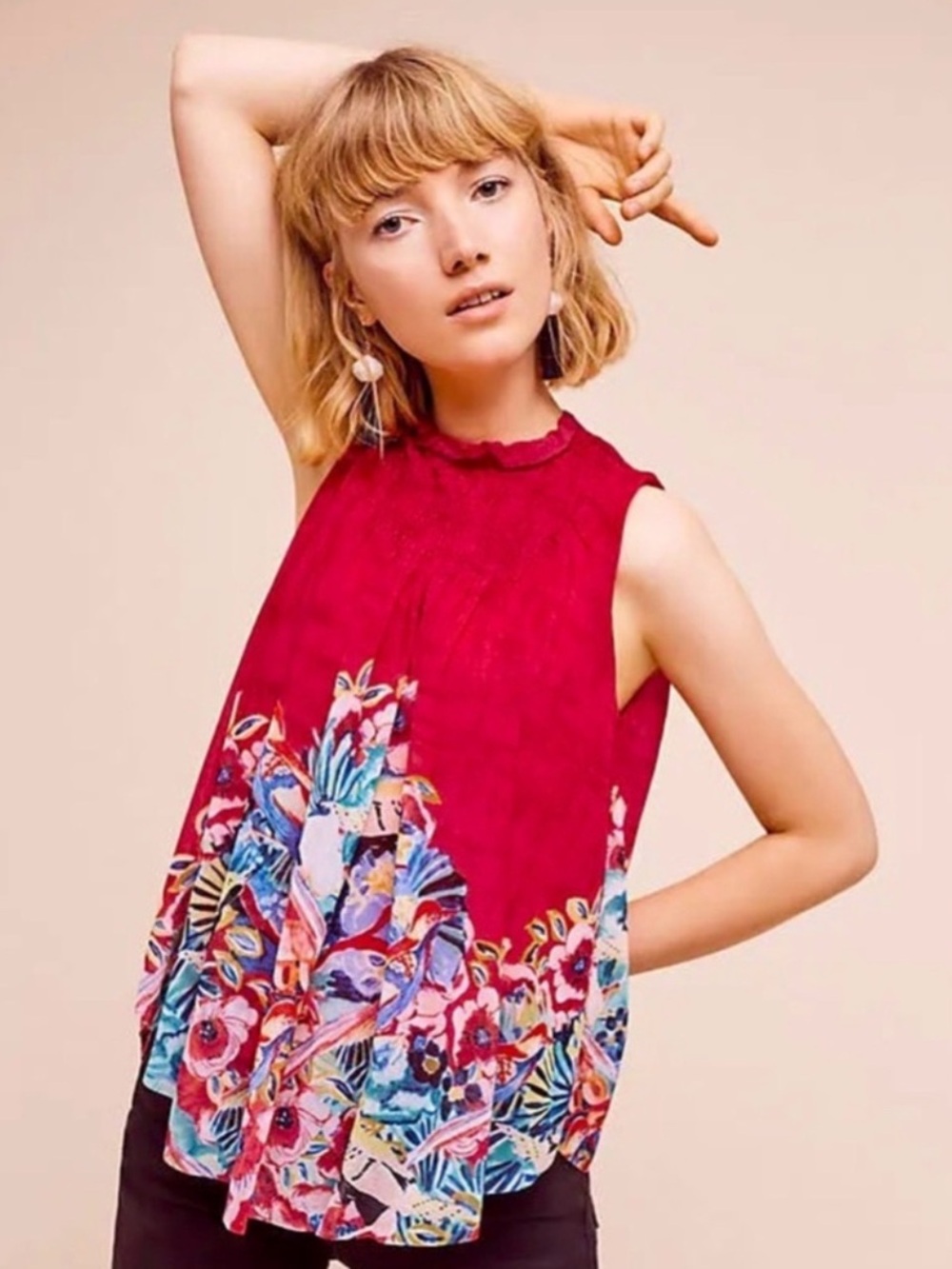 Anthropologie Deletta Dominica Swing Tank Top